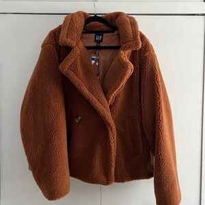 Gap Sherpa Jacket size Large teddy bear coat